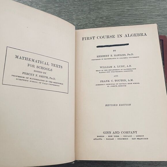 Antique Vintage 1920s Math Algebra Textbooks Lot of 5 - Picture 10 of 15